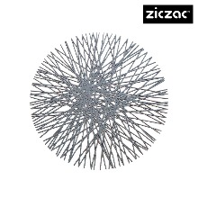 ZICZAC 테이블매트 웹 원형(그레이)